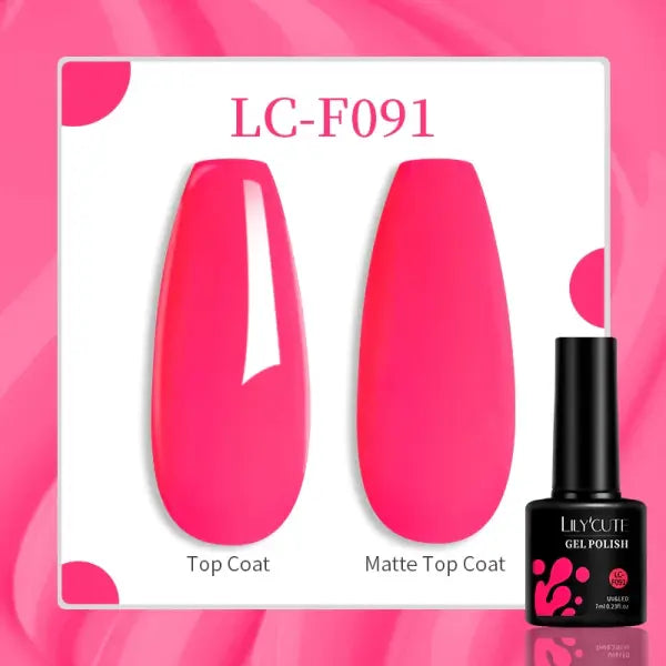 LILYCUTE 129 Colors 7ML Nail Gel Polish Nail Supplies Vernis Semi Permanent Nail Art Manicure Soak Off LED UV Gel Nail