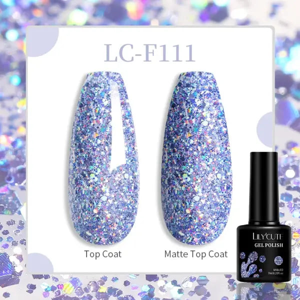 LILYCUTE 129 Colors 7ML Nail Gel Polish Nail Supplies Vernis Semi Permanent Nail Art Manicure Soak Off LED UV Gel Nail