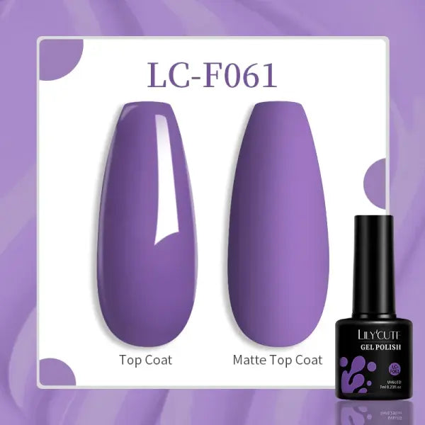 LILYCUTE 129 Colors 7ML Nail Gel Polish Nail Supplies Vernis Semi Permanent Nail Art Manicure Soak Off LED UV Gel Nail