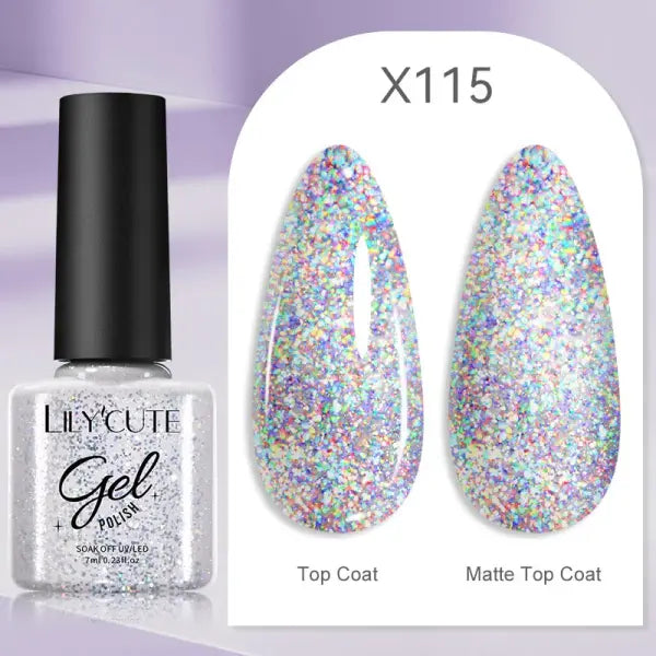 LILYCUTE 129 Colors 7ML Nail Gel Polish Nail Supplies Vernis Semi Permanent Nail Art Manicure Soak Off LED UV Gel Nail