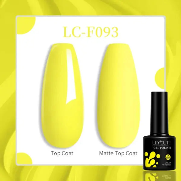LILYCUTE 129 Colors 7ML Nail Gel Polish Nail Supplies Vernis Semi Permanent Nail Art Manicure Soak Off LED UV Gel Nail