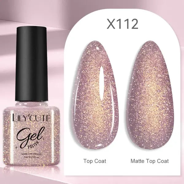 LILYCUTE 129 Colors 7ML Nail Gel Polish Nail Supplies Vernis Semi Permanent Nail Art Manicure Soak Off LED UV Gel Nail