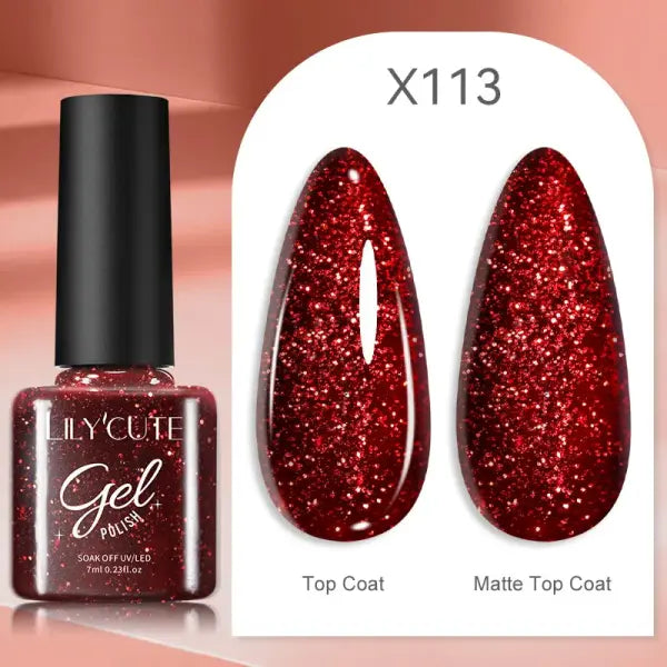 LILYCUTE 129 Colors 7ML Nail Gel Polish Nail Supplies Vernis Semi Permanent Nail Art Manicure Soak Off LED UV Gel Nail