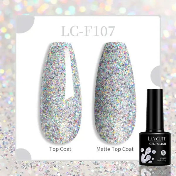 LILYCUTE 129 Colors 7ML Nail Gel Polish Nail Supplies Vernis Semi Permanent Nail Art Manicure Soak Off LED UV Gel Nail