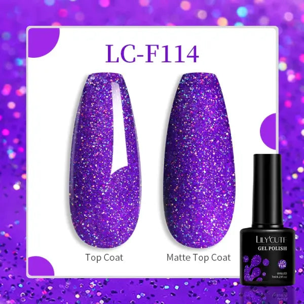 LILYCUTE 129 Colors 7ML Nail Gel Polish Nail Supplies Vernis Semi Permanent Nail Art Manicure Soak Off LED UV Gel Nail