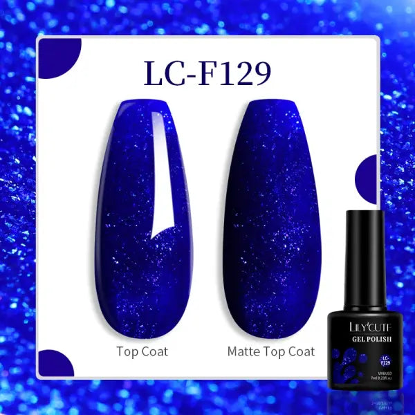 LILYCUTE 129 Colors 7ML Nail Gel Polish Nail Supplies Vernis Semi Permanent Nail Art Manicure Soak Off LED UV Gel Nail