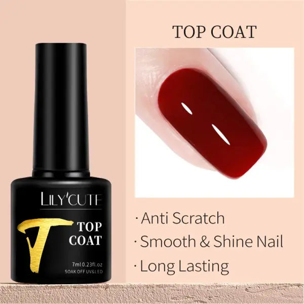 LILYCUTE 129 Colors 7ML Nail Gel Polish Nail Supplies Vernis Semi Permanent Nail Art Manicure Soak Off LED UV Gel Nail