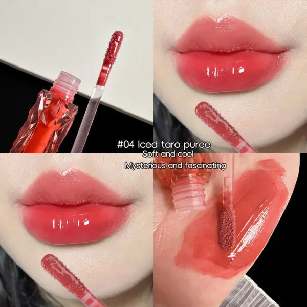 Lip Gloss Long-lasting Moisturizing Easy Halo-dyeing Waterproof Mirror Water Glass Lip Gloss Transparent Color