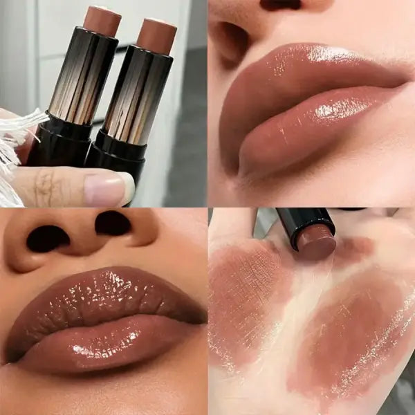 Lipstick red brown lipstick waterproof moisturizing mirror lipstick lip gloss natural long-lasting makeup Valentine’s