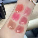 Lipstick red brown lipstick waterproof moisturizing mirror lipstick lip gloss natural long-lasting makeup Valentine’s