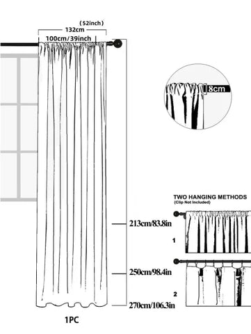Living Room Curtain Curtain 1PC European Style Embroidery High-end Elegant