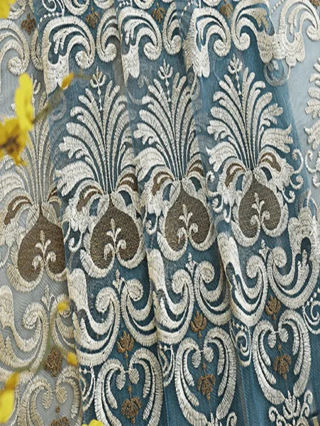 Living Room Curtain Curtain 1PC European Style Embroidery High-end Elegant