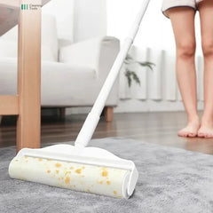 Long Handle Lint Roller Brush for Pet Hair and Dust Remover - Himpall