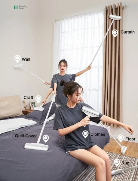 Long Handle Lint Roller Brush for Pet Hair and Dust Remover - Himpall