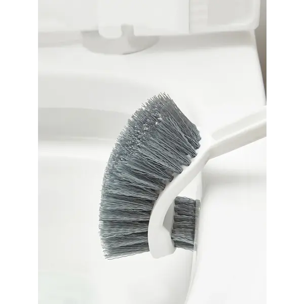 Long Handled Toilet Brush Suction Cup Type Hole Free Wall Mounted Double-Sided Elbow No Dead Corners Cleaning Squatting