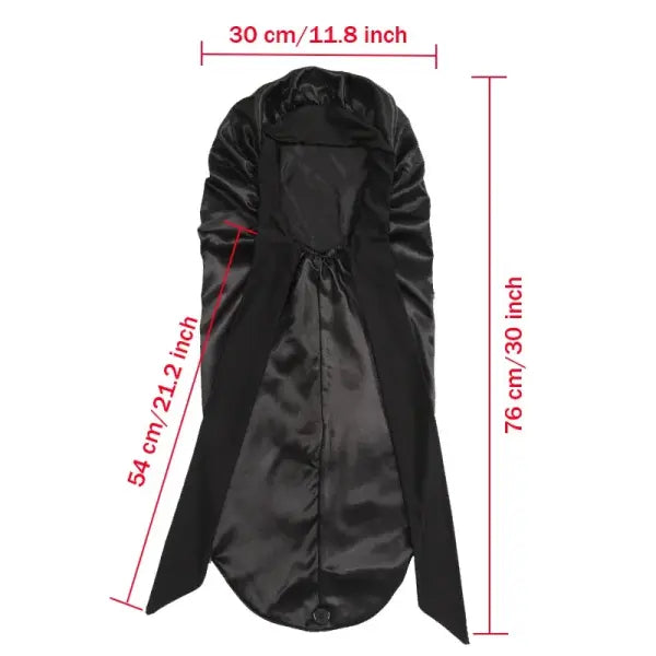 Long Satin Bonnet Solid Color Extra Large Sleep Cap With Long Tie Hair Bonnet For Black Women Hair Care Cap For All