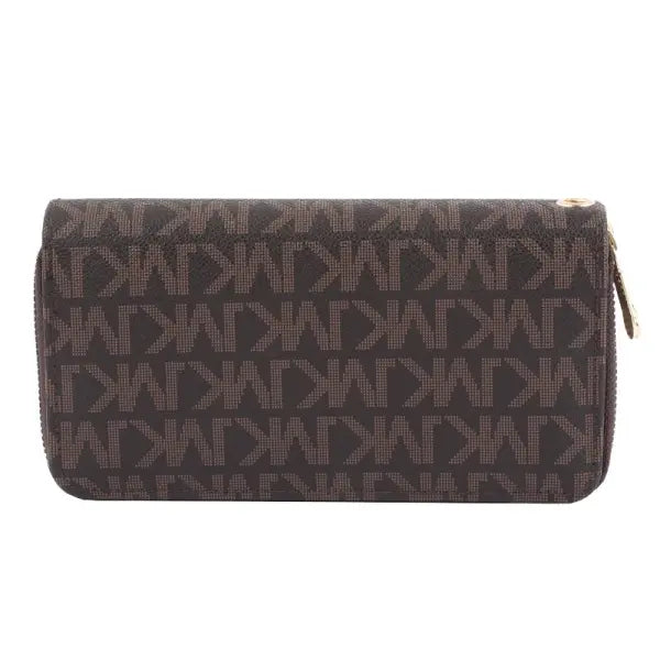 Long Wallets for Women Double Zipper Clutches Purse with Big Letter Wristlet Wallet Phone Holder Card Holder Lady