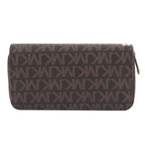 Long Wallets for Women Double Zipper Clutches Purse with Big Letter Wristlet Wallet Phone Holder Card Holder Lady