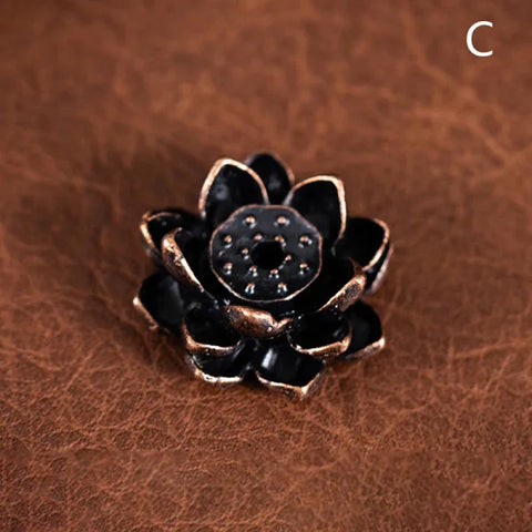 Lotus Flower Incense Burner High-Quality Reflux Stick Holder for Home - Himpall