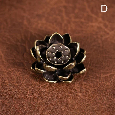 Lotus Flower Incense Burner High-Quality Reflux Stick Holder for Home - Himpall