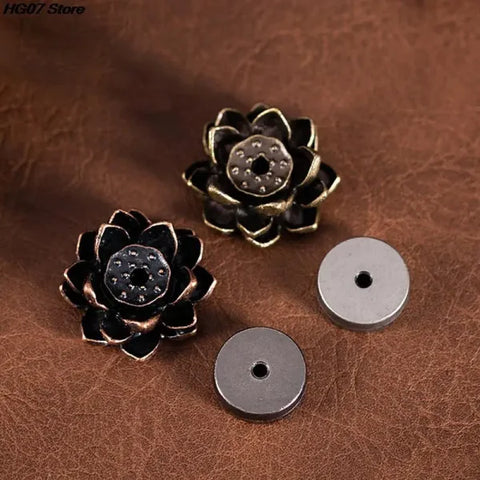 Lotus Flower Incense Burner High-Quality Reflux Stick Holder for Home - Himpall