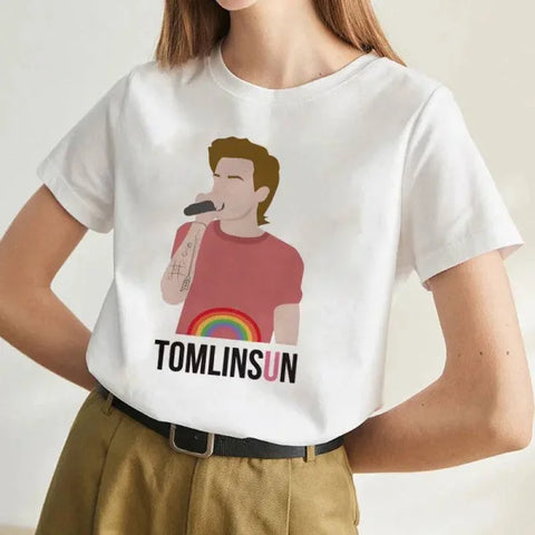 Louis Tomlinson One Direction Women TShirt - C2 / 2XL