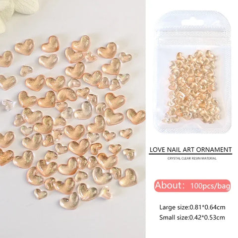 Love Heart Crystal Rhinestones for Trendy Nail Art and Decoration - Himpall