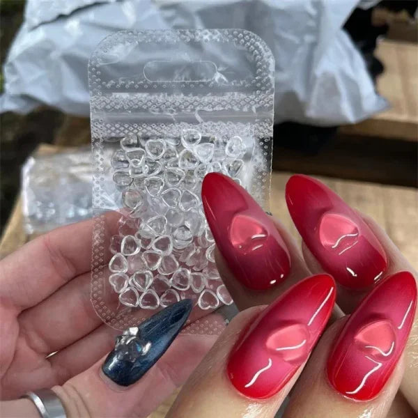 Love Heart Crystal Rhinestones for Trendy Nail Art and Decoration - Himpall