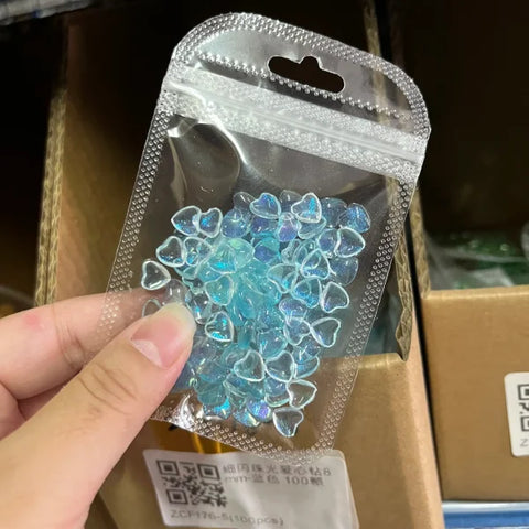 Love Heart Crystal Rhinestones for Trendy Nail Art and Decoration - Himpall