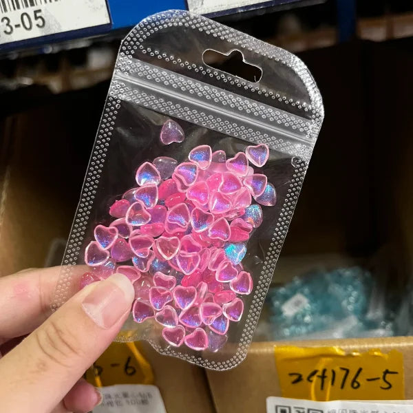 Love Heart Crystal Rhinestones for Trendy Nail Art and Decoration - Himpall