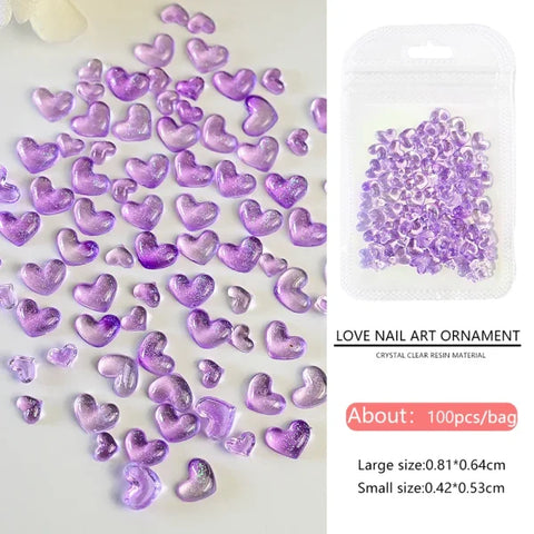 Love Heart Crystal Rhinestones for Trendy Nail Art and Decoration - Himpall