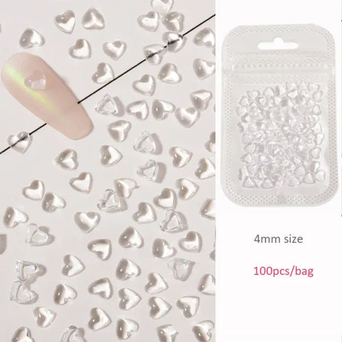 Love Heart Crystal Rhinestones for Trendy Nail Art and Decoration - Himpall