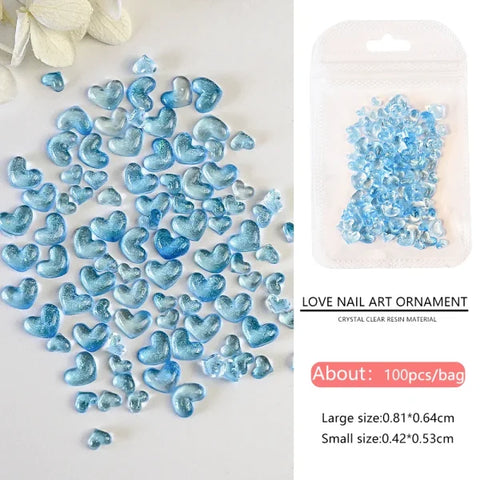 Love Heart Crystal Rhinestones for Trendy Nail Art and Decoration - Himpall