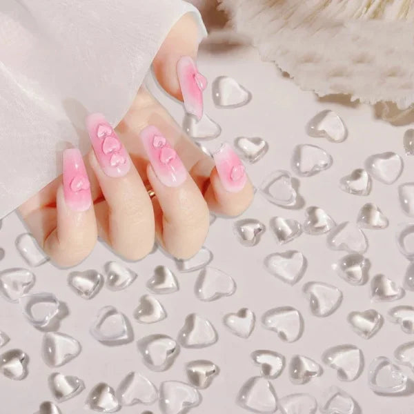 Love Heart Crystal Rhinestones for Trendy Nail Art and Decoration - Himpall