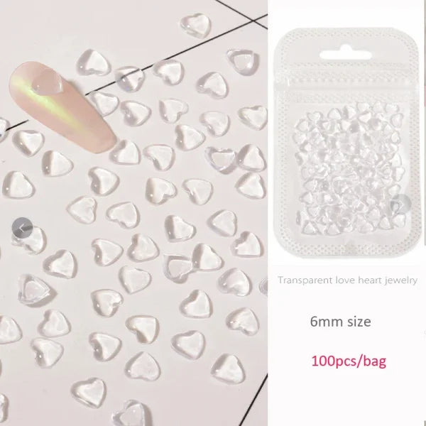 Love Heart Crystal Rhinestones for Trendy Nail Art and Decoration - Himpall