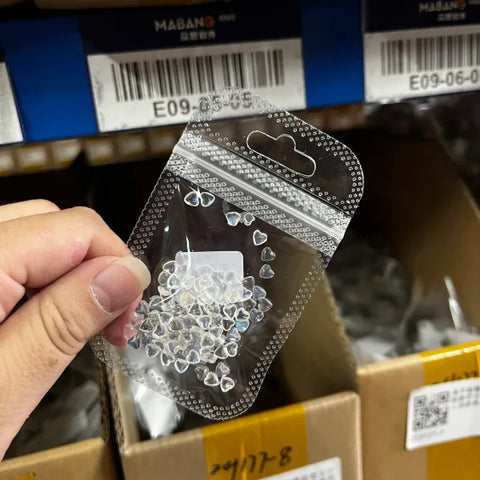 Love Heart Crystal Rhinestones for Trendy Nail Art and Decoration - Himpall