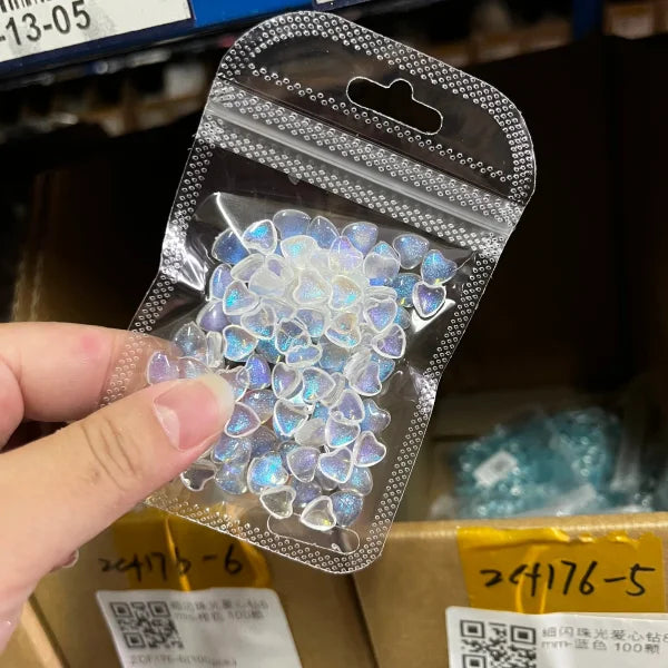 Love Heart Crystal Rhinestones for Trendy Nail Art and Decoration - Himpall