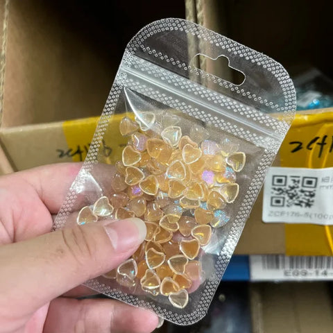 Love Heart Crystal Rhinestones for Trendy Nail Art and Decoration - Himpall
