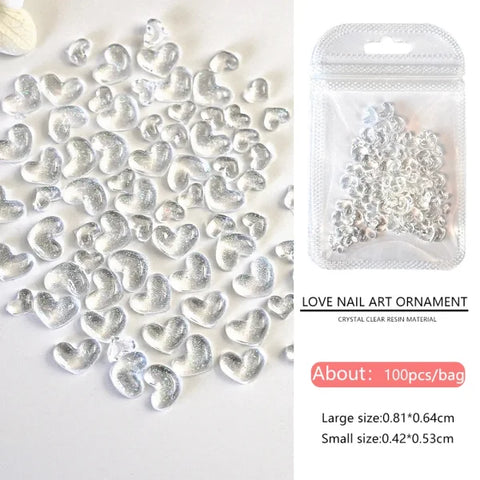 Love Heart Crystal Rhinestones for Trendy Nail Art and Decoration - Himpall