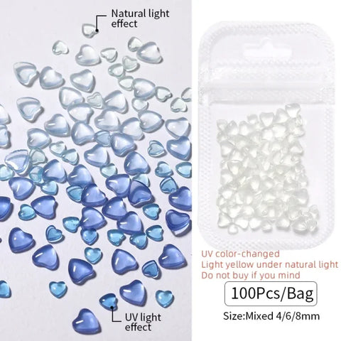 Love Heart Crystal Rhinestones for Trendy Nail Art and Decoration - Himpall