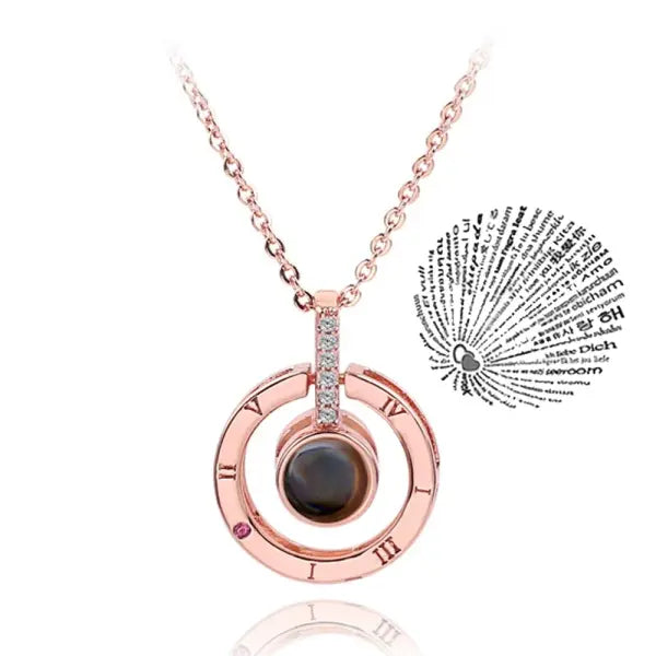 Romantic gifts link chain necklace projects love for women - RG-015