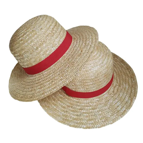 Luffy Straw Hat Yellow Woven Costume for Anime Cosplay and Halloween