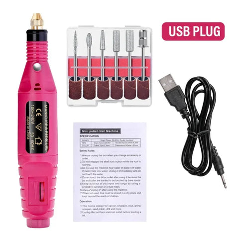LULAA Nail Drill Machine Set – Electric Nail Sander, Gel Polish Remover & Manicure Tools - Himpall
