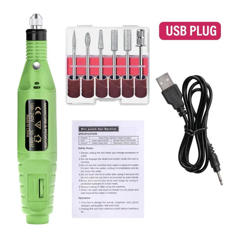 LULAA Nail Drill Machine Set – Electric Nail Sander, Gel Polish Remover & Manicure Tools - Himpall