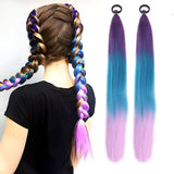 Kanekalon Origin Synthetic Ponytail Ombre Pink Silky Straight Unit