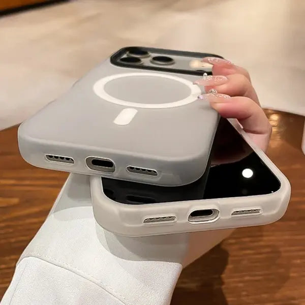 Luxury 2 IN 1 Magnetic Shockproof Case for iPhone 17 Pro Max Air 16 15 14 Plus 13 12 11 Liquid Silicone Magsafe Bumper