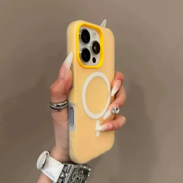 Luxury Candy For Magsafe Wireless Charge Matte Phone Case For iPhone 11 12 13 14 15 16 Pro Max Plus Magnetic Bumper
