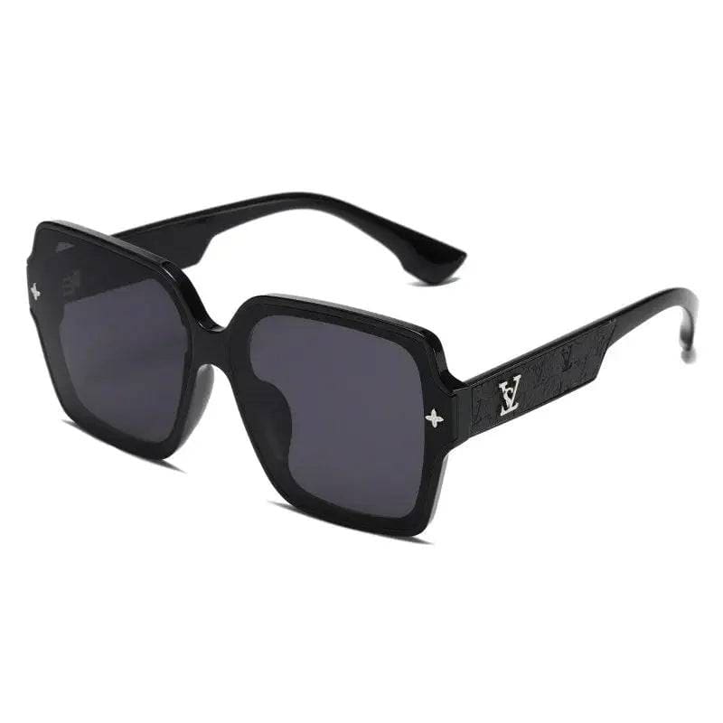 Luxury Designer Sunglasses – 2024 Retro Square Fashion Eyewear - Black / UV400