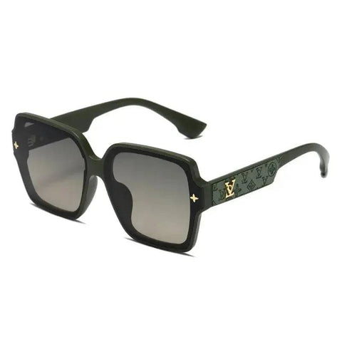 Luxury Designer Sunglasses – 2024 Retro Square Fashion Eyewear - Green / UV400