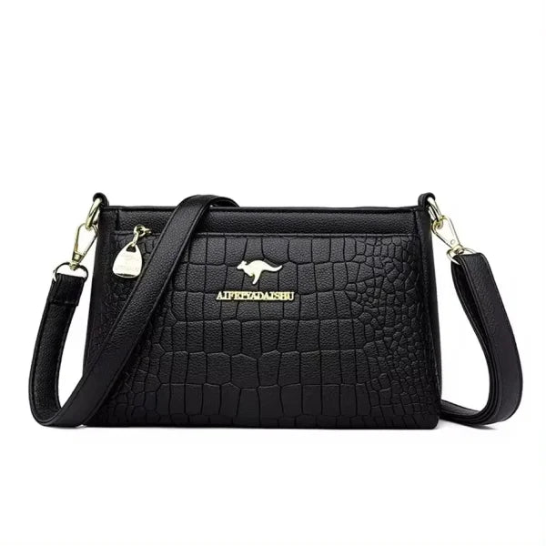 Luxury Fashion Print Handbag - Large Capacity Soft Leather Women's Shoulder & Crossbody Bag - Himpall